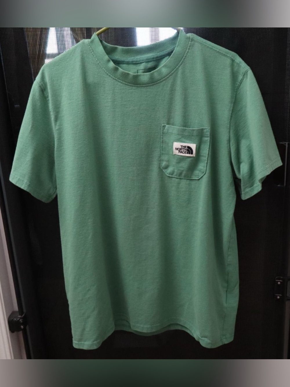The North Face Men’s Short-Sleeve Pocket Tee in Mint Green